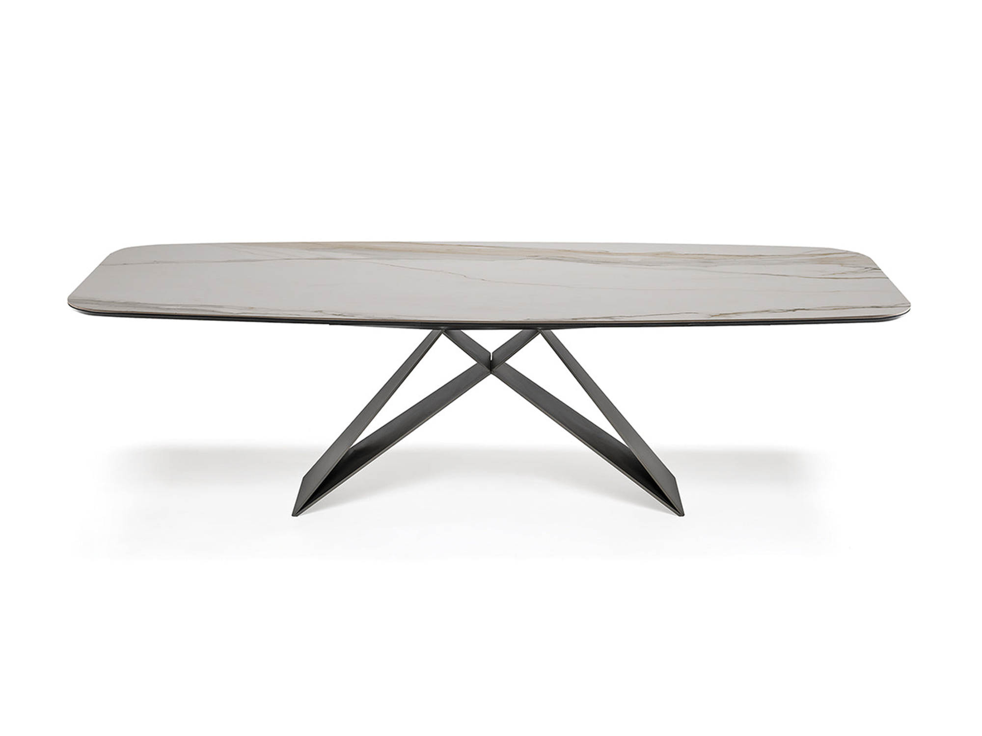 Premier Keramik Dining Table - 118"W - Euro Living Furniture